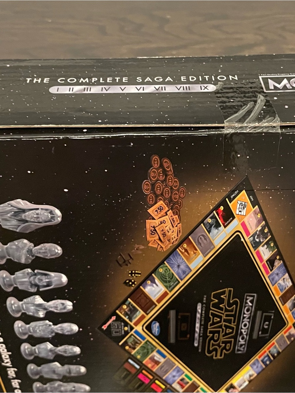 Unopened Hasbro Monopoly Star Wars Complete Saga Edition - Black & Gold - Picture 8 of 8